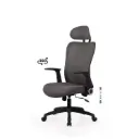 SILLA OFICINA MONTREAL GRIS - SOMCASA 