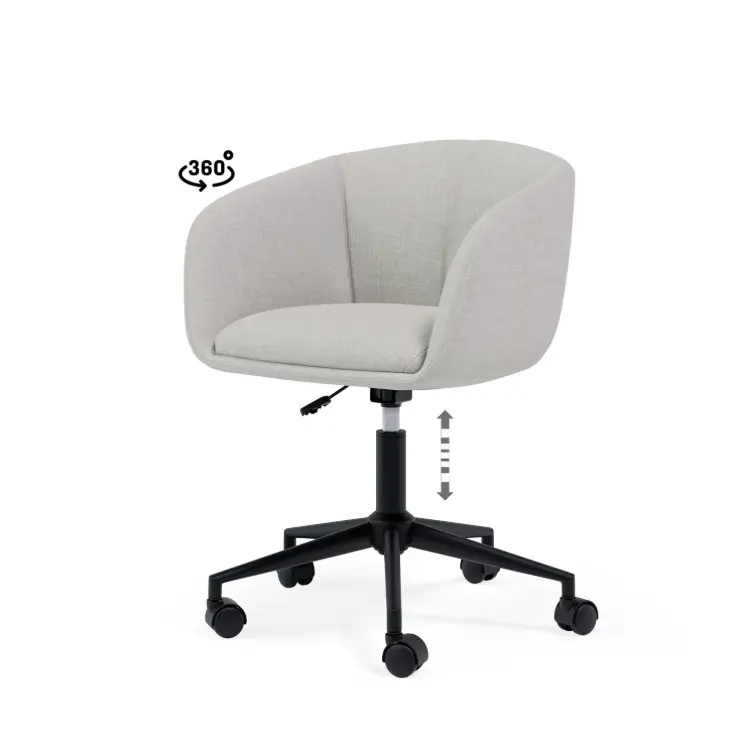 SILLA OFICINA ARIZONA GRIS CLARO - SOMCASA