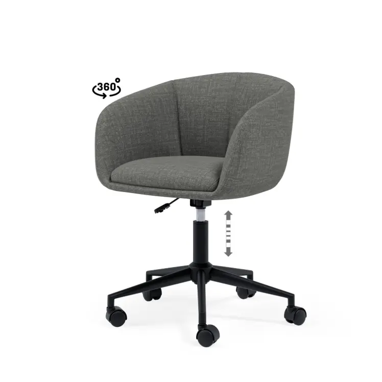 SILLA OFICINA ARIZONA GRIS OSCURO- SOMCASA