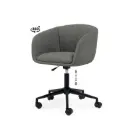 SILLA OFICINA ARIZONA GRIS OSCURO- SOMCASA