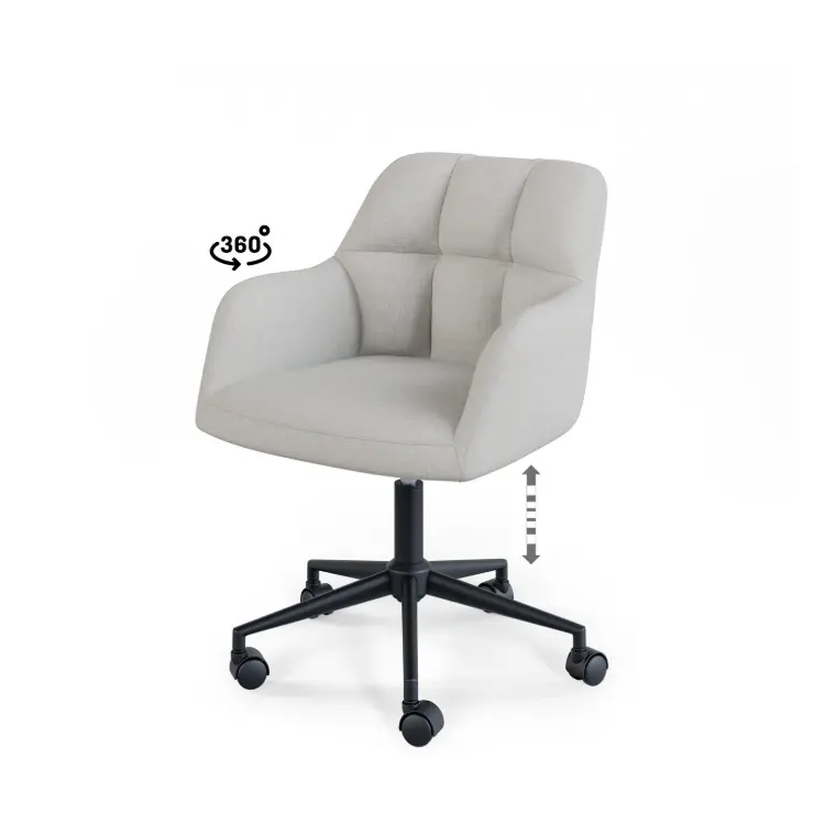 SILLA OFICINA STANFORD GRIS CLARO - SOMCASA