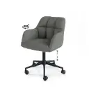 SILLA OFICINA STANFORD GRIS OSCURO - SOMCASA