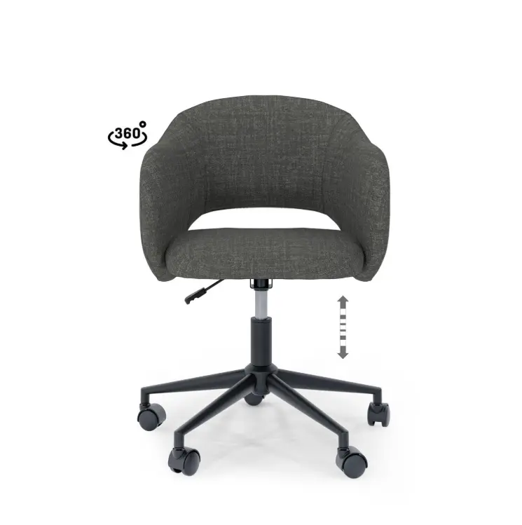 SILLA OFICINA TALLIN GRIS OSCURO - SOMCASA