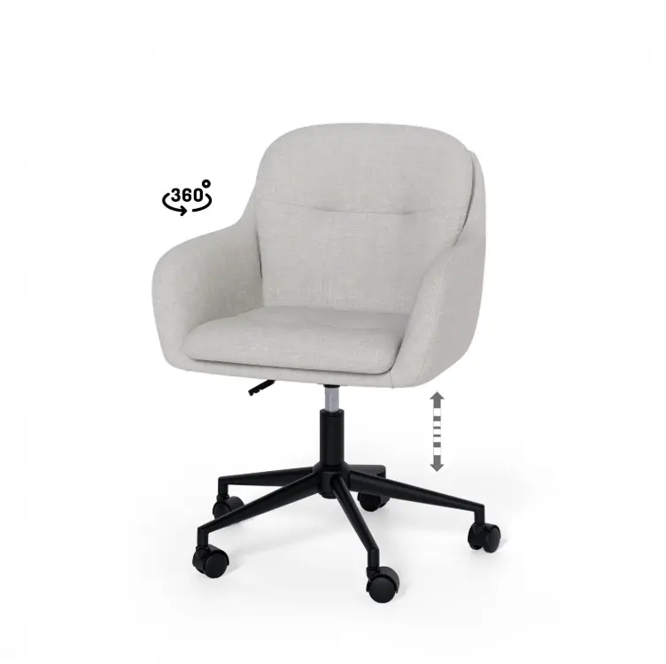 SILLA OFICINA ONTARIO GRIS CLARO - SOMCASA