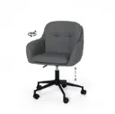 SILLA OFICINA ONTARIO GRIS OSCURO - SOMCASA