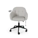 SILLA OFICINA CANTERBURY GRIS CLARO - SOMCASA