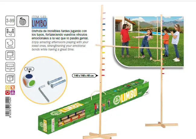 JUEGO DE LIMBO GIGANTE DE MADERA