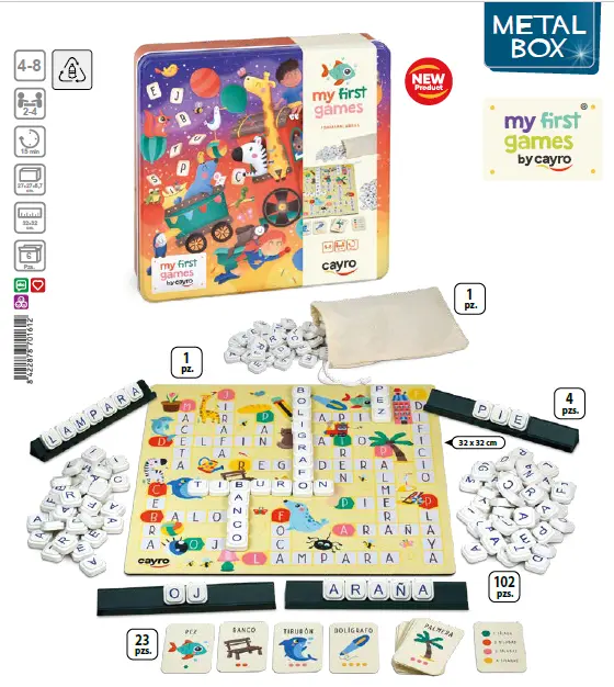 JUEGO MI PRIMER FORMAPALABRAS - ESTUCHE METAL