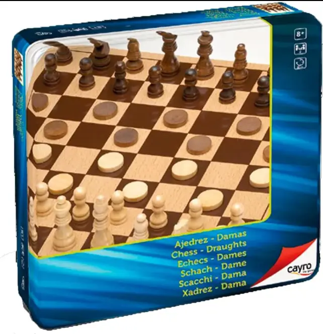 JUEGO AJEDREZ+DAMAS 40X40
