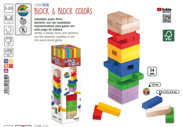 JUEGO TORRE DE COLORES