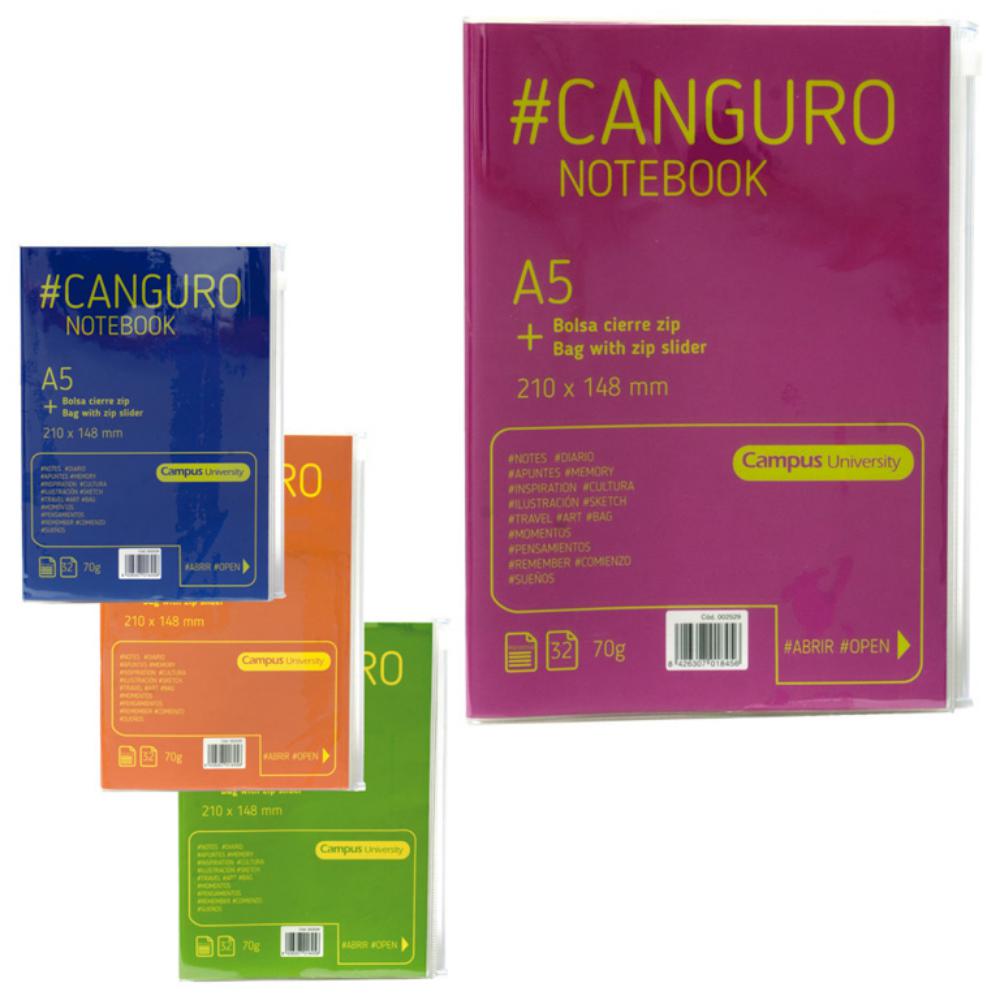 LIBRETA A5 CANGURO 70G 32H HORIZONTAL