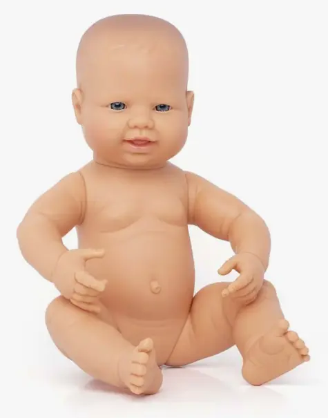 MUÑECO BABY CAUCASICO NIÑO 40CM