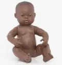 MUÑECO BABY AFRICANA NIÑA 40CM 