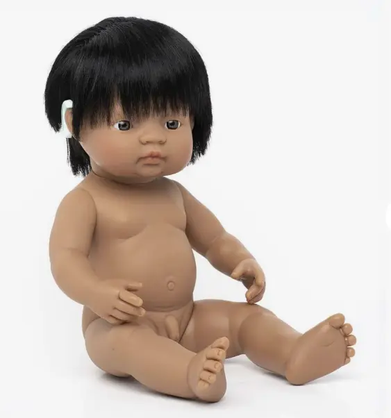 MUÑECO BABY LATINO IMPLANTE COCLEAR 38CM