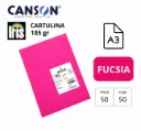 CARTULINA CANSON IRIS A3 FUCSIA