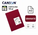 CARTULINA CANSON IRIS A3 GRANATE
