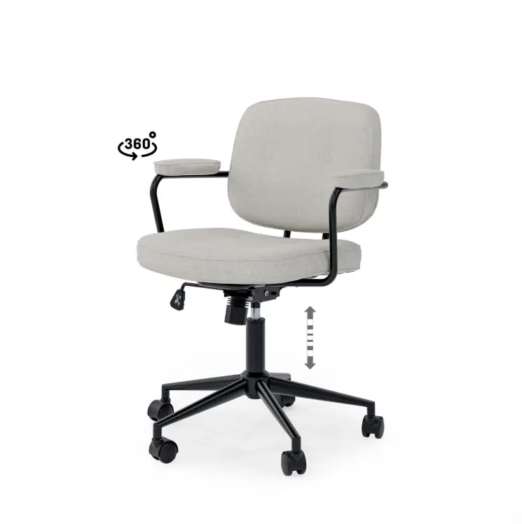 SILLA OFICINA COLUMBIA GRIS CLARO - SOMCASA