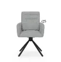 SILLA GIRATORIA LINDA GRIS CLARO - SOMCASA