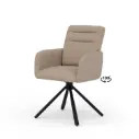 SILLA GIRATORIA LINDA TAUPE - SOMCASA