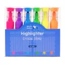 MARCADOR FLUORESCENTE CRISTAL GLOW NEON 6 UDS RAYLU