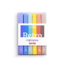 MARCADOR FLUORESCENTE HIGHLIGHT RETRO 6 UDS RAYLU
