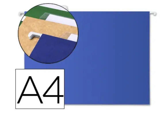 CARPETA COLGANTE A4 AZUL  