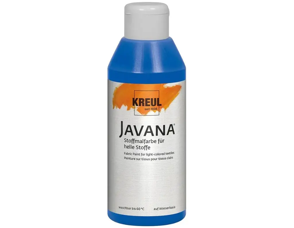 PINTURA TEXTIL JAVANA AZUL OSCURO 250ML  