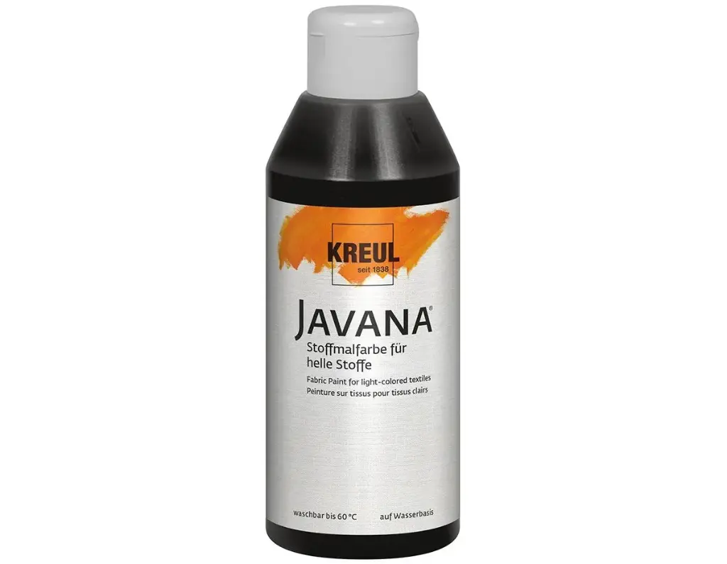 PINTURA TEXTIL JAVANA NEGRO 250ML     