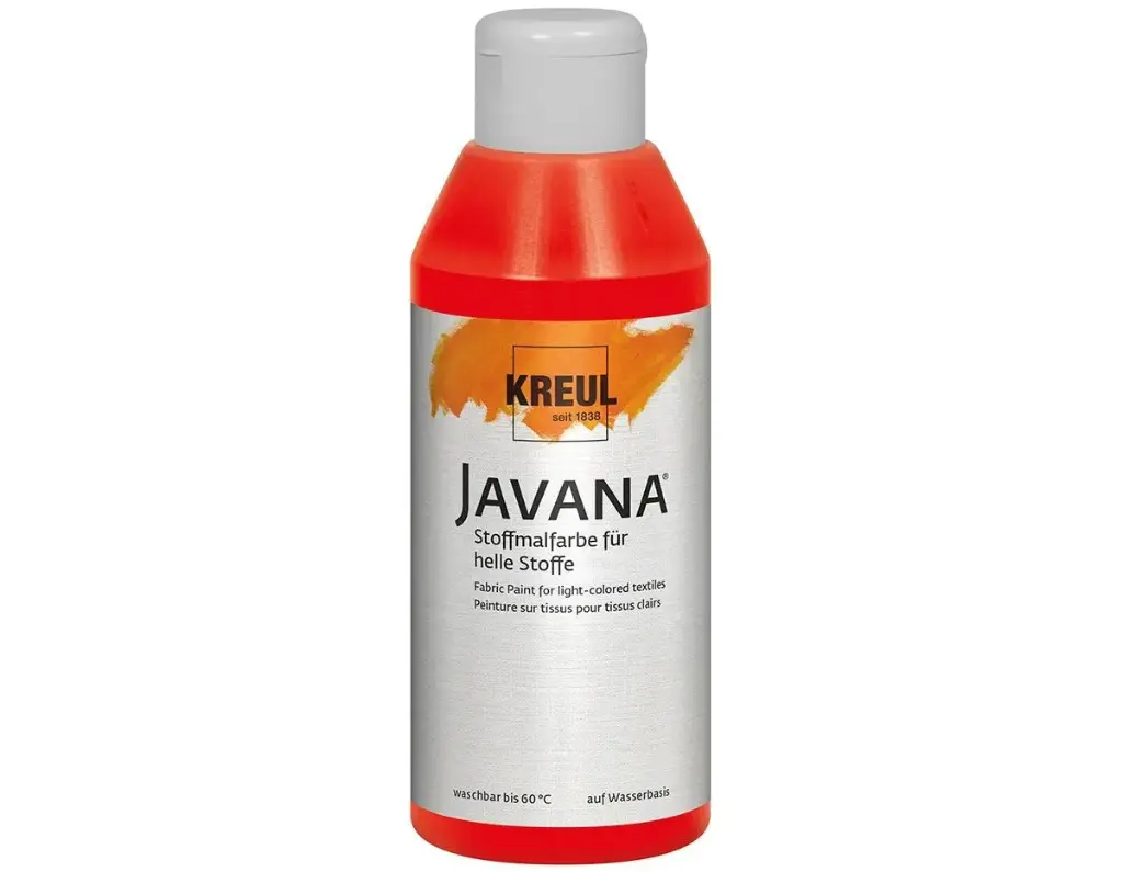 PINTURA TEXTIL JAVANA ROJO 250ML      