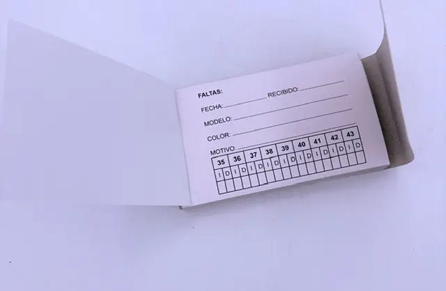 TALONARIO TRIPLICADO  A 1+0 7X10.5-2 PERFORADOS  Y GRAPADOS CARTON VUELTO