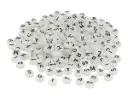 CUENTAS DE PLASTICO LETRAS Y ABECEDARIO FOSFORESCENTE  7MM.1200UD