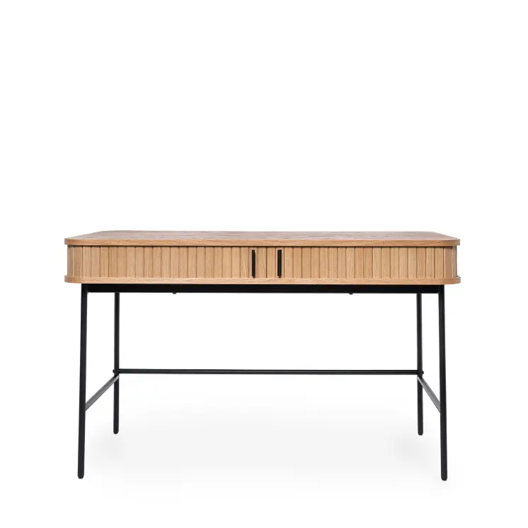 MESA ESCRITORIO CORNELL ROBLE/NEGRO - SOMCASA