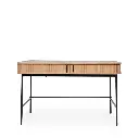 MESA ESCRITORIO CORNELL ROBLE/NEGRO - SOMCASA