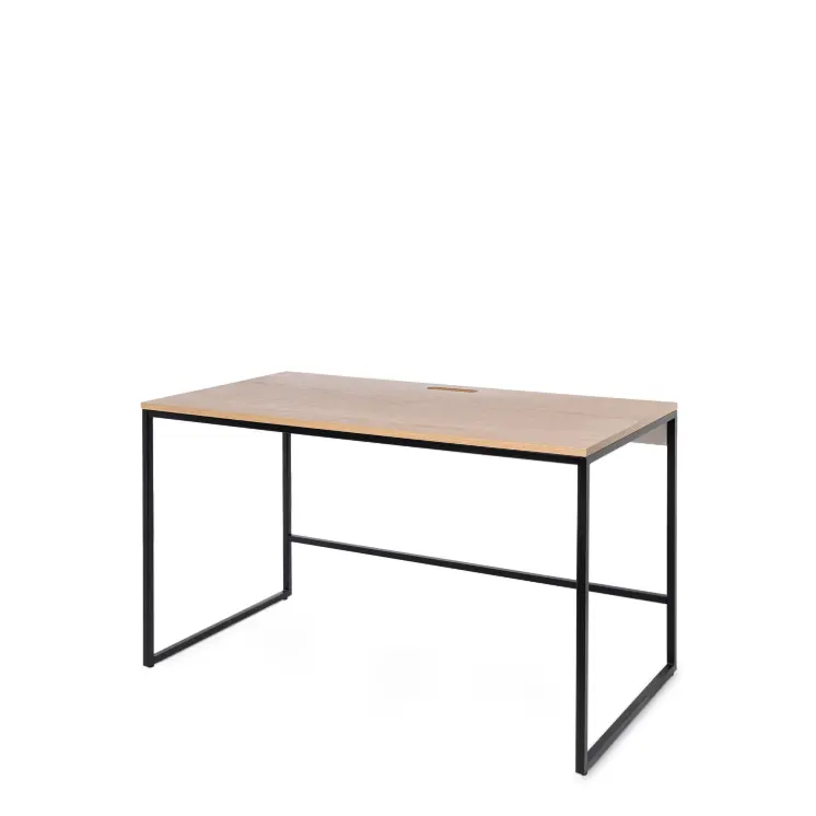 MESA ESCRITORIO HUDSON ROBLE/NEGRO - SOMCASA 
