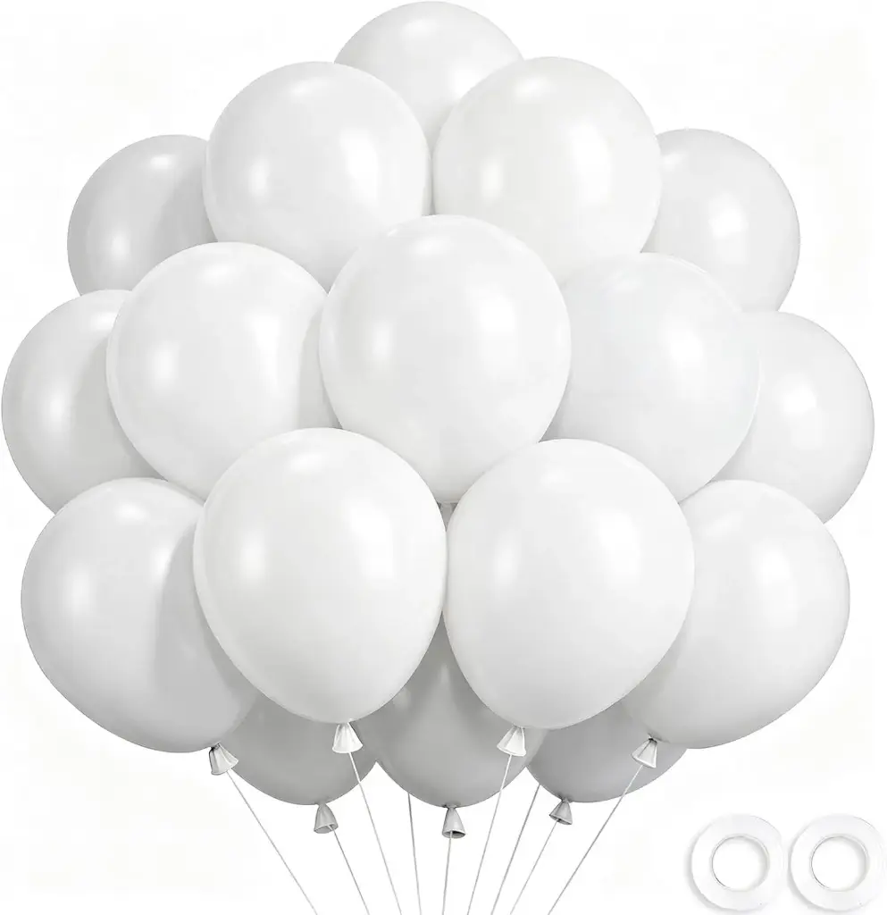 GLOBOS BLANCO 100UD   