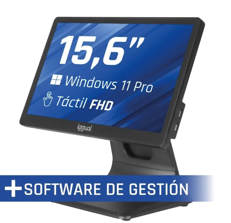 IGGUAL TPV 15,6" N100 8+256GB W11PRO + SOFTWARE DE GESTIÓN