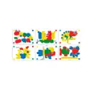 LAMINA PEGS 20 CM PRIMARY COLORS 6 PIEZAS