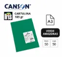 CARTULINA CANSON IRIS A3 VERDE AMAZONAS