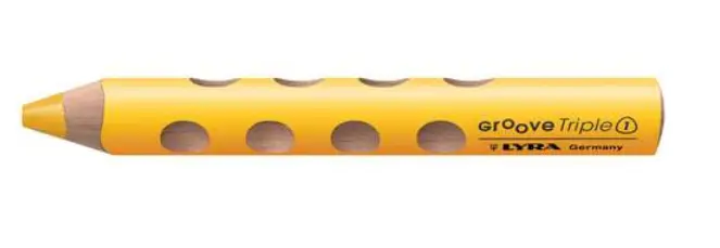 LÁPICES LYRA GROOVE TRIPLE 1-AMARILLO 6UD