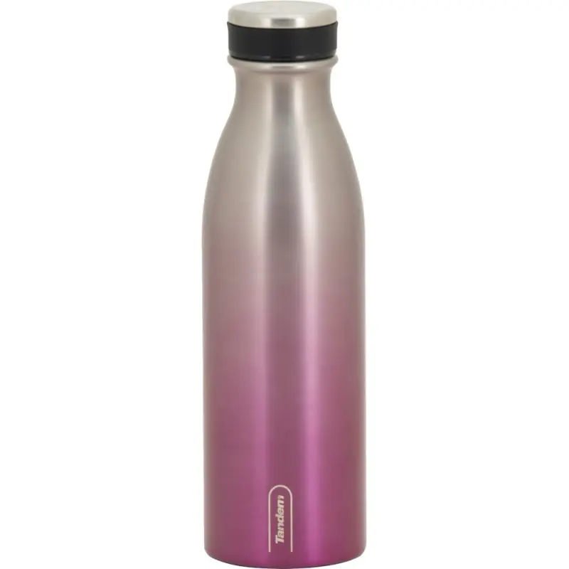 BOTELLA TERMICA METALICA ROSA 500ML - SPORTANDEM
