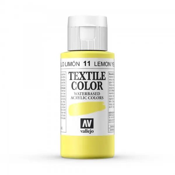 PINTURA TEXTIL VALLEJO Nº11 AMARILLO 60 ML 