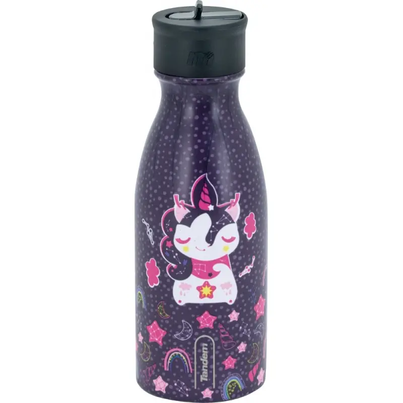 BOTELLA SPORT KID UNICORNIO RAINBOW 350ML - SPORTANDEM