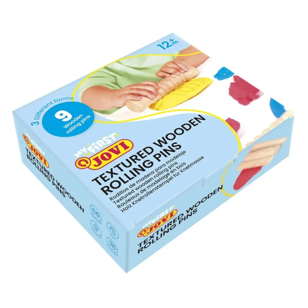 RODILLO DE MADERA MY FIRST PLASTILINA 9 UNIDADES