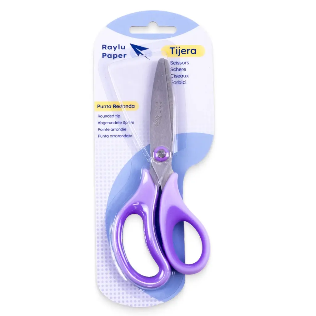 TIJERA ERGO CUT 14 CM RAYLU LILA