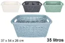CESTA PLASTICO MULTIUSOS 35L