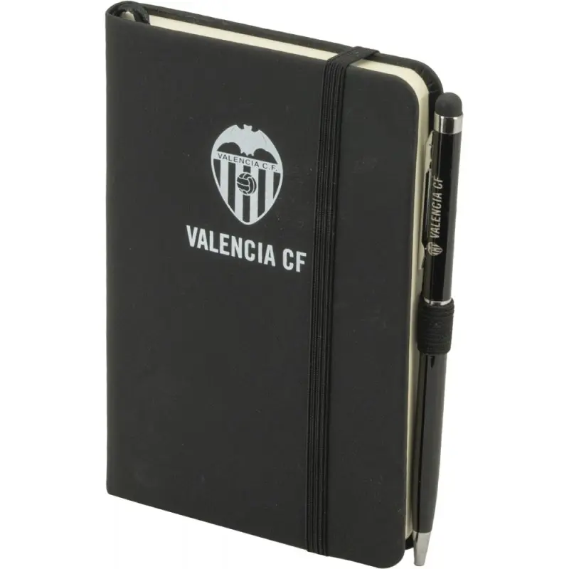 LIBRETA A5 NEGRA CON BOLIGRAFO METAL VALENCIA - SPORTANDEM