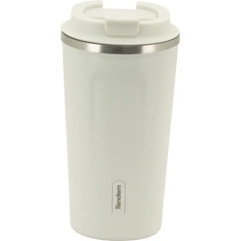 VASO ACERO INOXIDABLE COLOR BLANCO - SPORTANDEM
