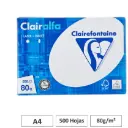 PAPEL A4 80GR BLANCO 500 HOJAS CLAIREFONTAINE