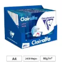 PAPEL A4 CLAIRALFA 80G  CAJA 7 PACKS 200 HOJAS