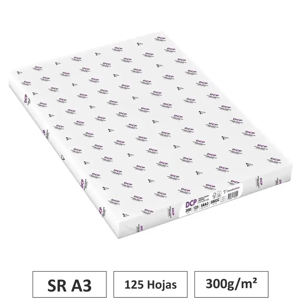 PAPEL DCP BLANCO 300G 125 HOJAS